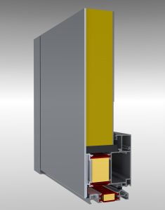 Panelové hliníkové dvere IDEAL